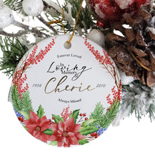 Load image into Gallery viewer, Personalised Bauble, Memorial bauble for Loved ones in heaven, In loving memory / remembrance gift, Christmas gift 2022