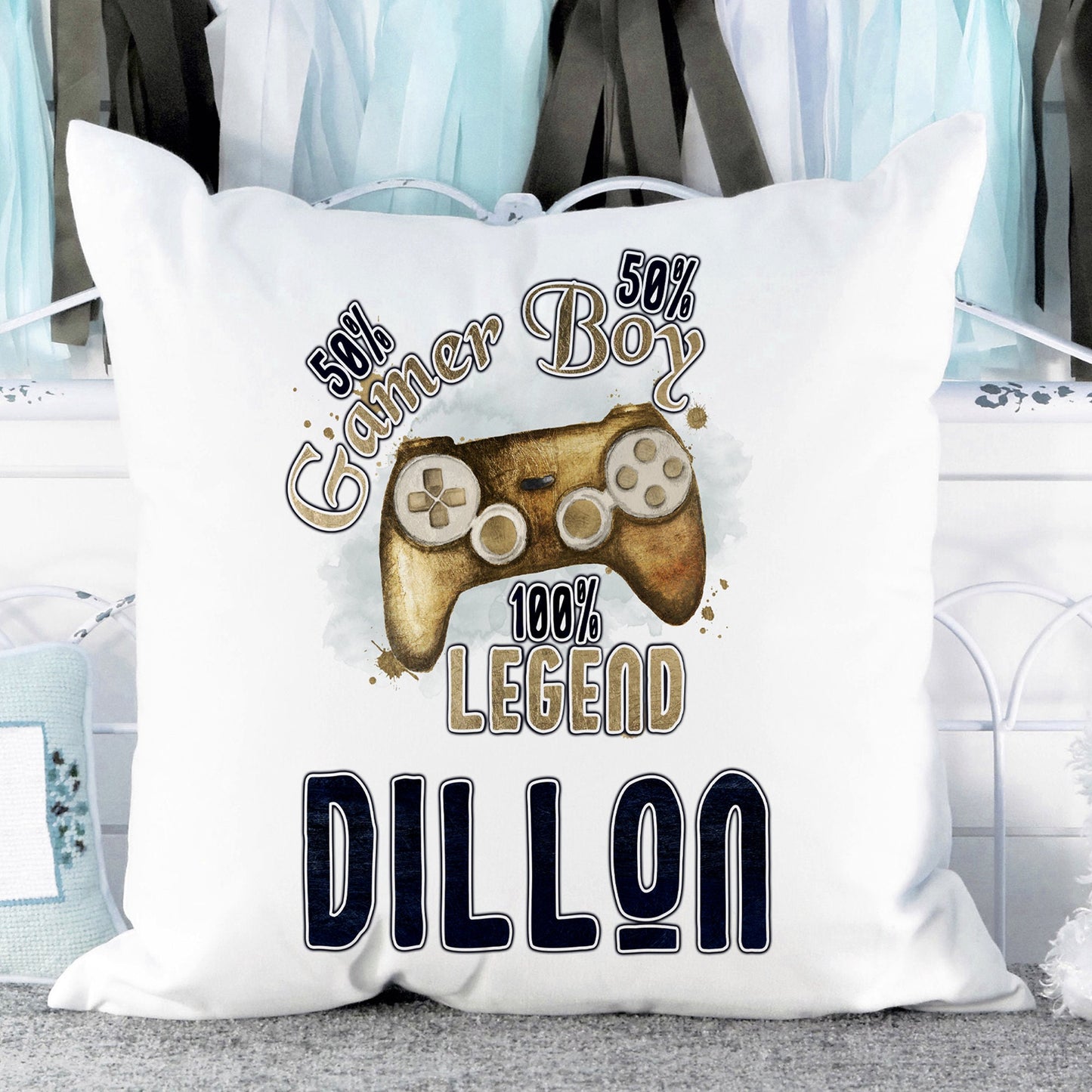 100% legend gamer cushion with name ( 6 options)
