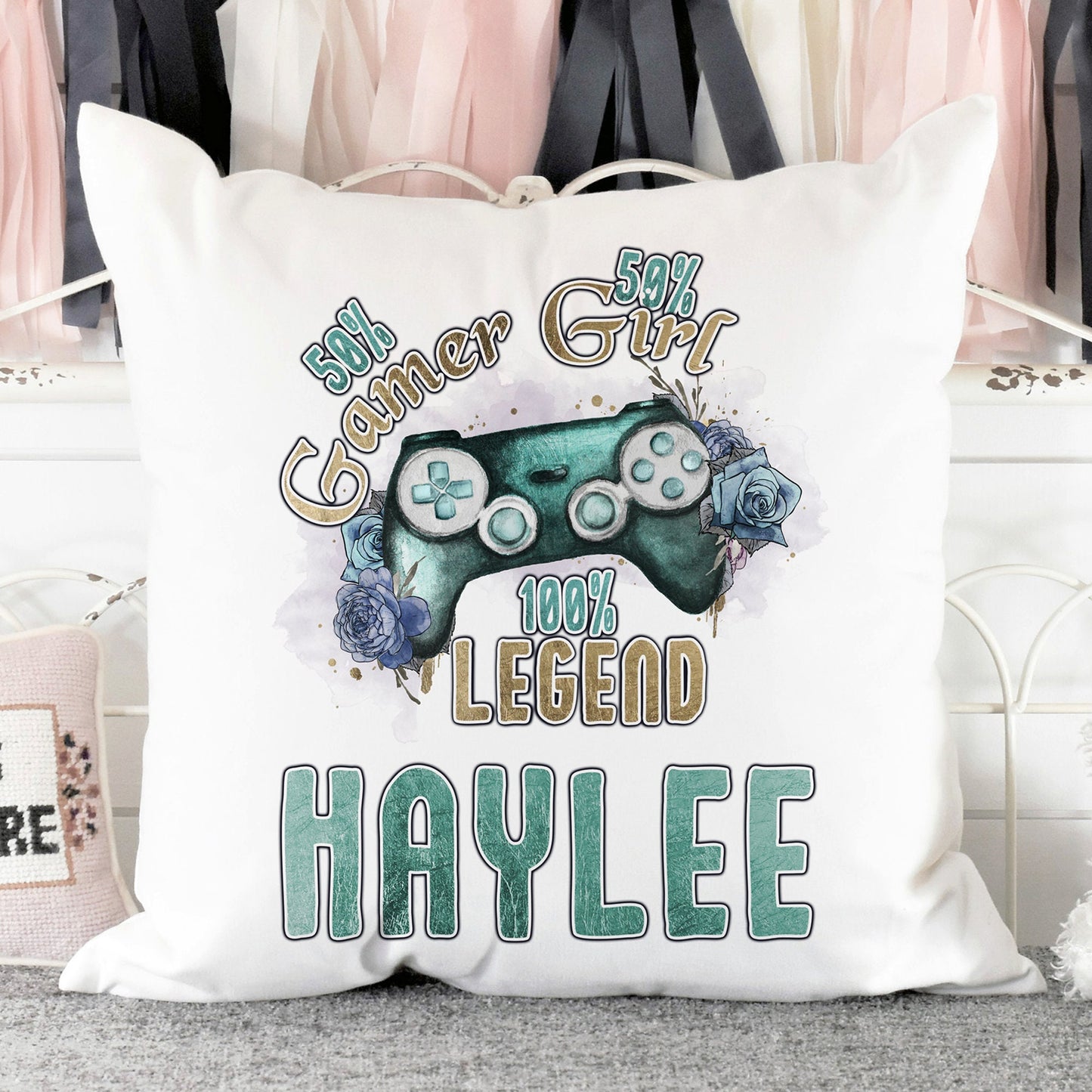 100% legend gamer cushion with name ( 6 options)