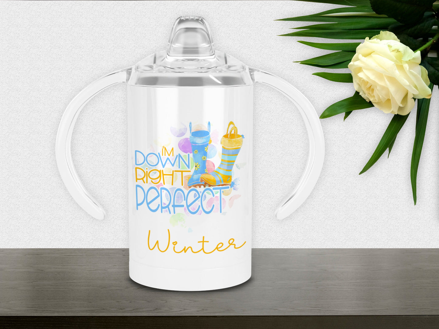 Down syndrome awareness sippy cup for disabled adults