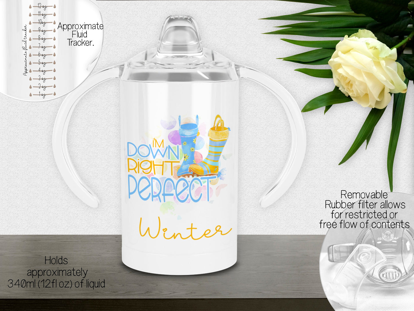 Down syndrome awareness sippy cup for disabled adults