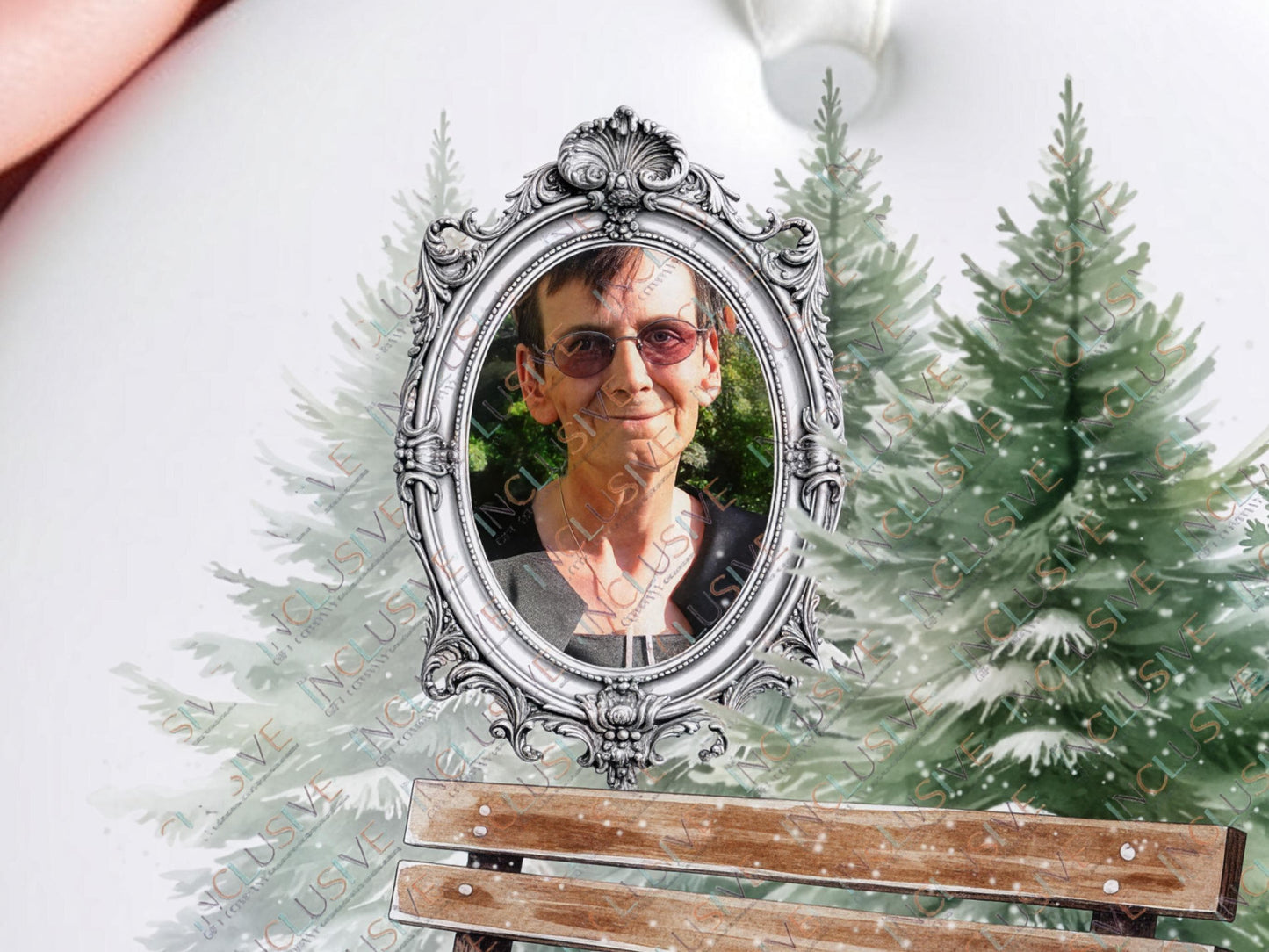 Personalised Memorial Bauble: In Loving Memory Christmas Rememberance Ornament