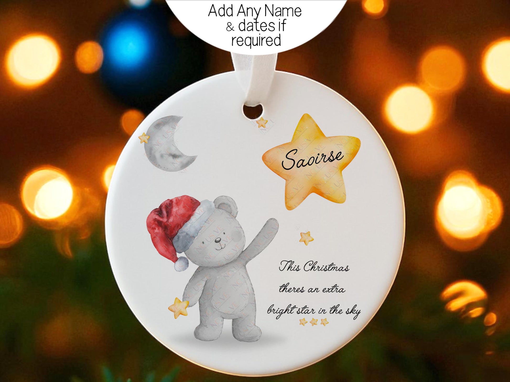 Add any name & dates as required