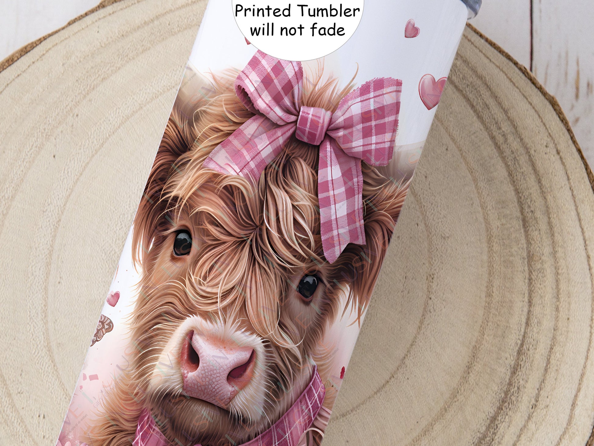 Printed Tumbler design will not fade or peel off