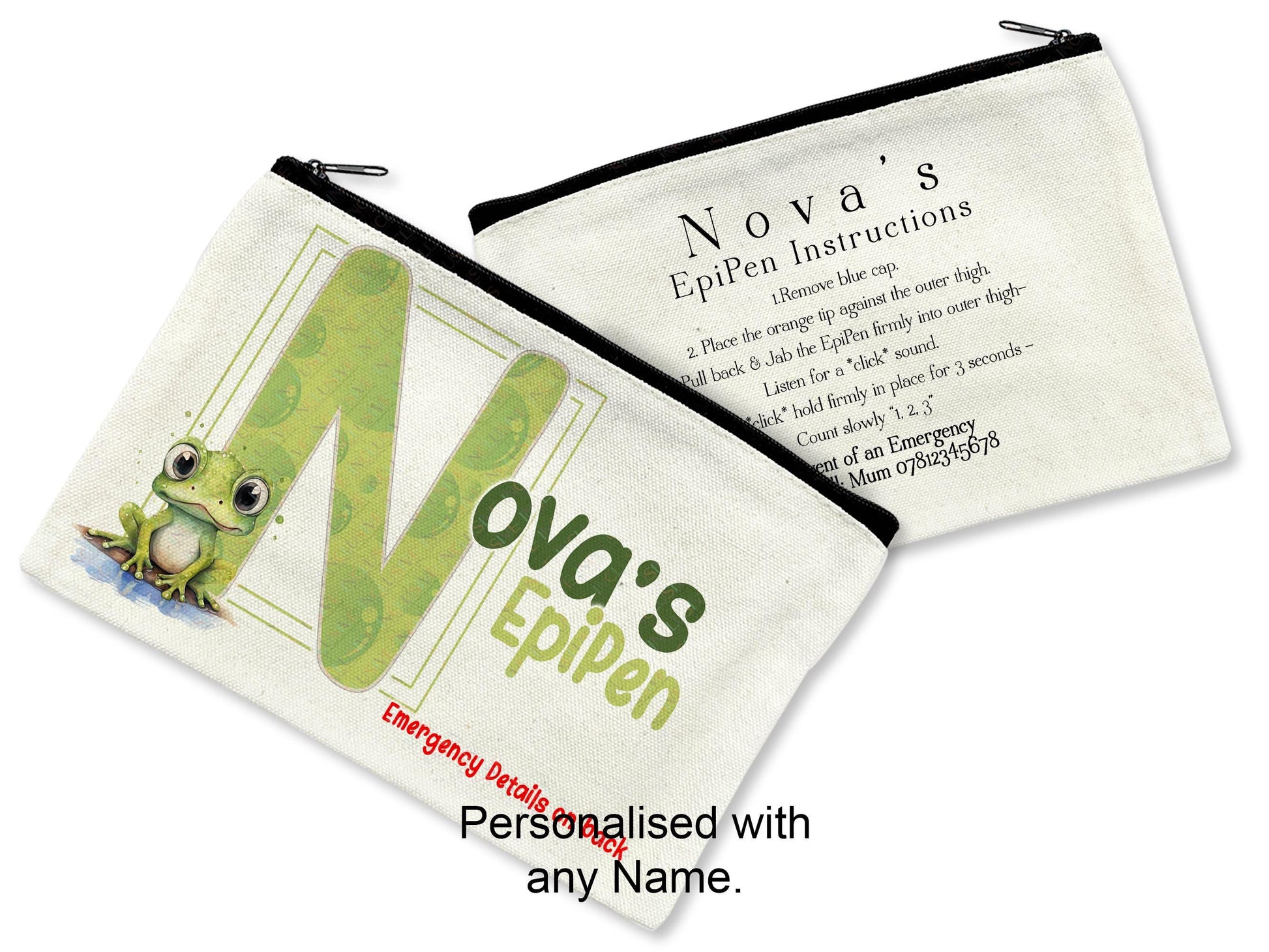 Personalised with any name.