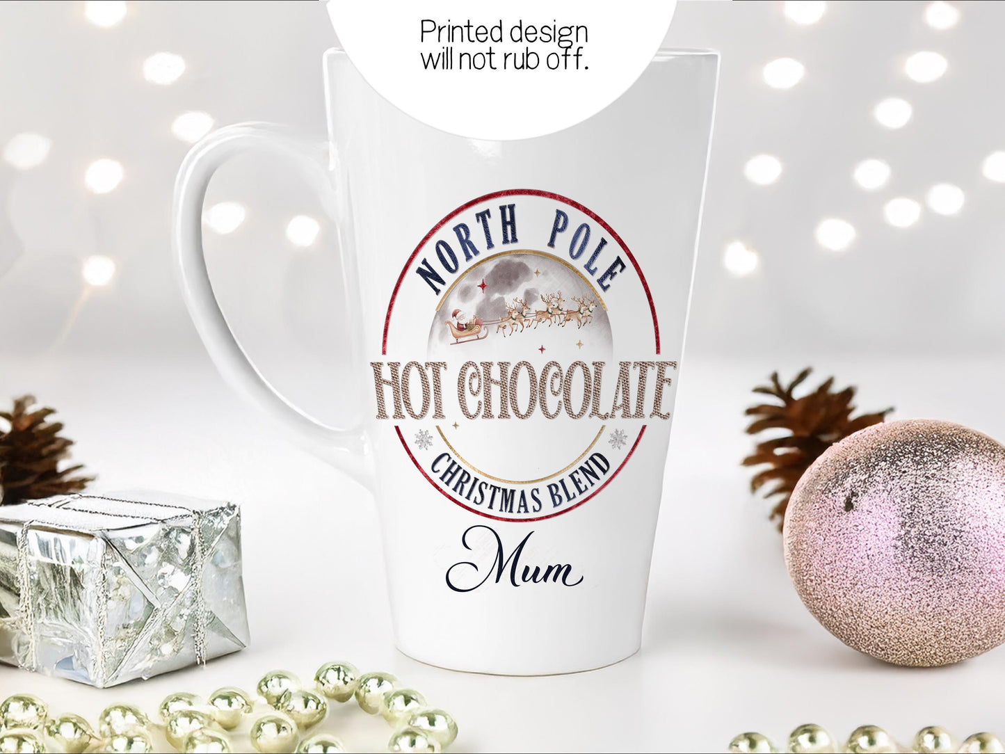 Professionally printed direct to the mug meaning it will last for years unlike other decal options