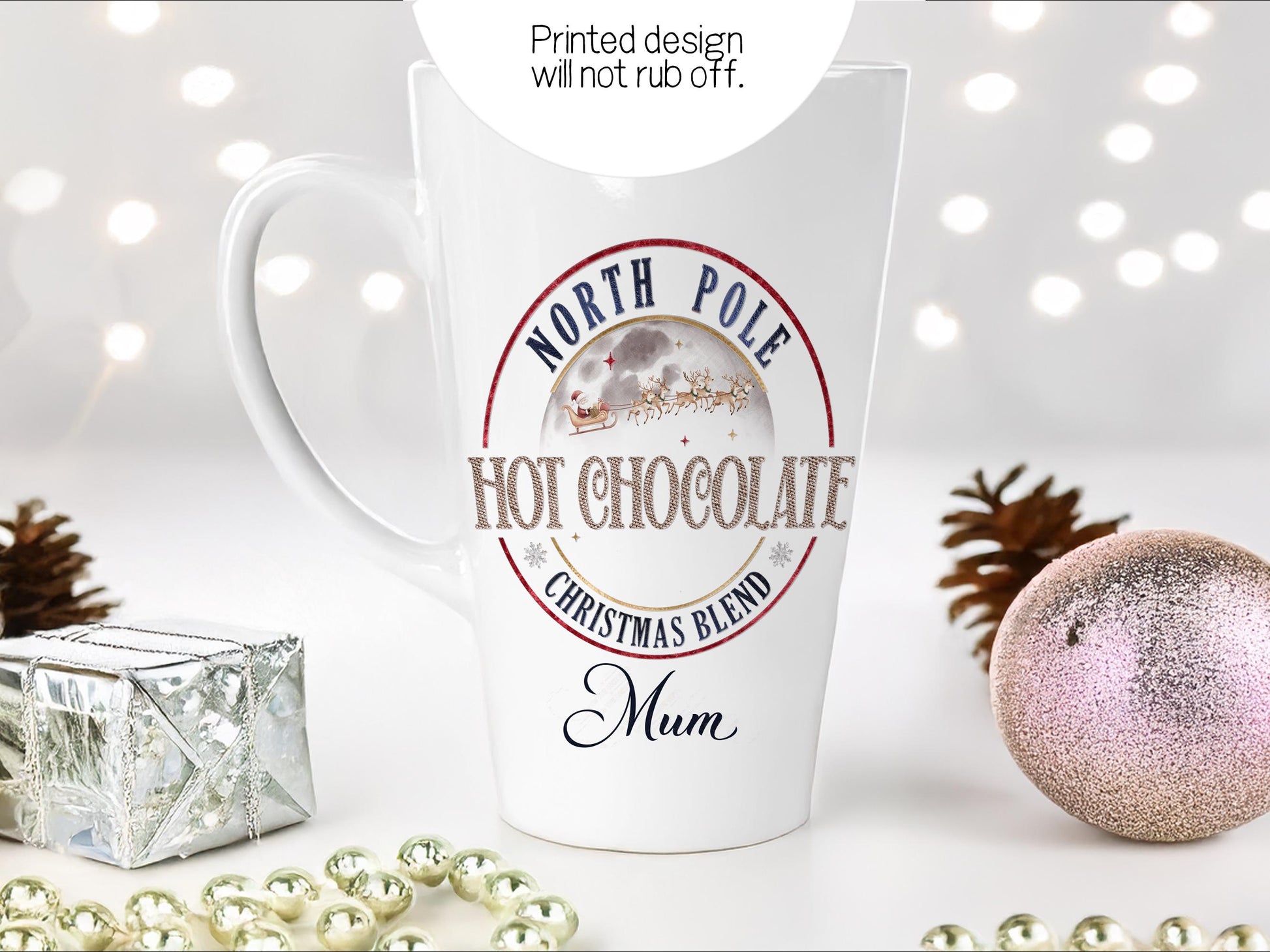 Professionally printed direct to the mug meaning it will last for years unlike other decal options