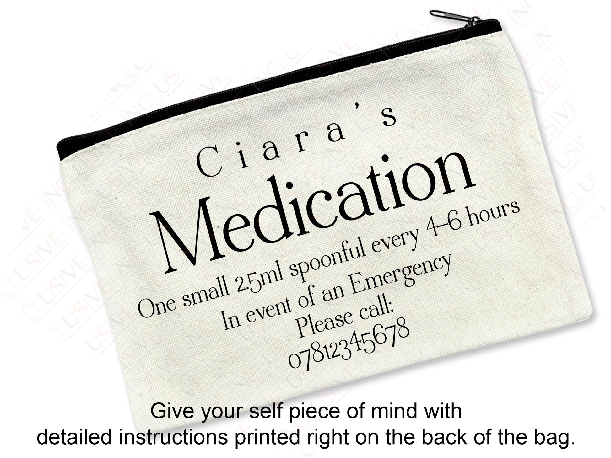Give your self piece of mind with 
detailed instructions printed right on the back of the bag.