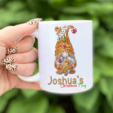 Load image into Gallery viewer, Personalised Gonk Mug: Hot Chocolate Cup for Christmas Eve Box, Custom Secret Santa Gifts
