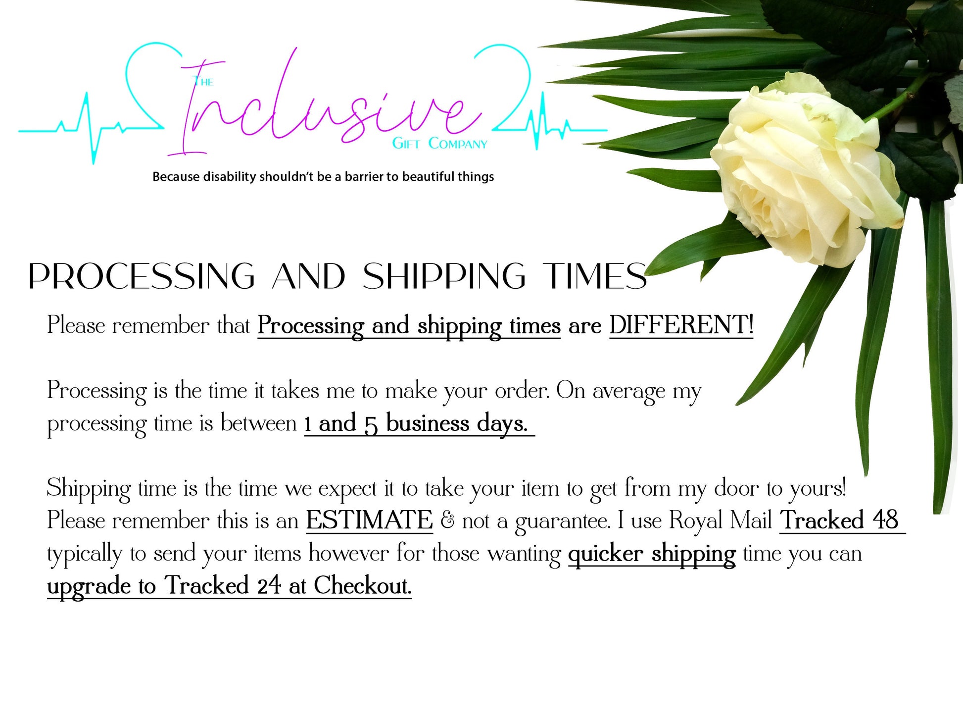 Processing is the time it takes me to make your order my processing time is between 1 and 5 business days. 

Shipping time is the time we expect it to take your item to get from my door to yours please note that upgrades apply to shipping time only