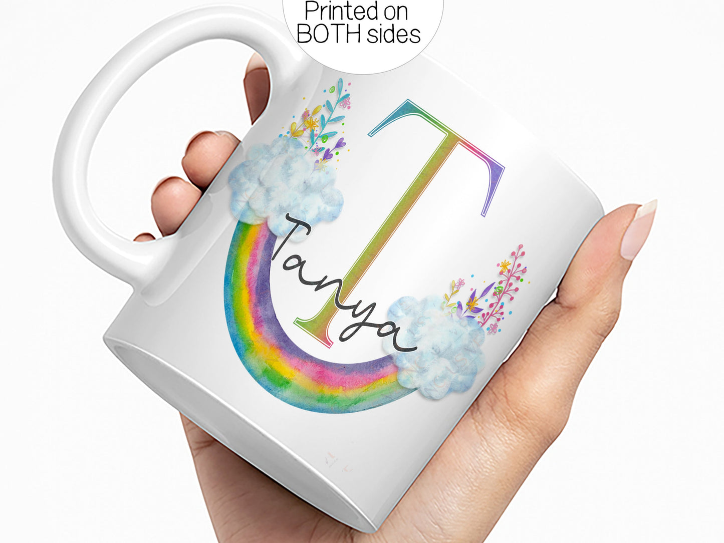 Printed on both sides so design can be seen whichever hand you use.