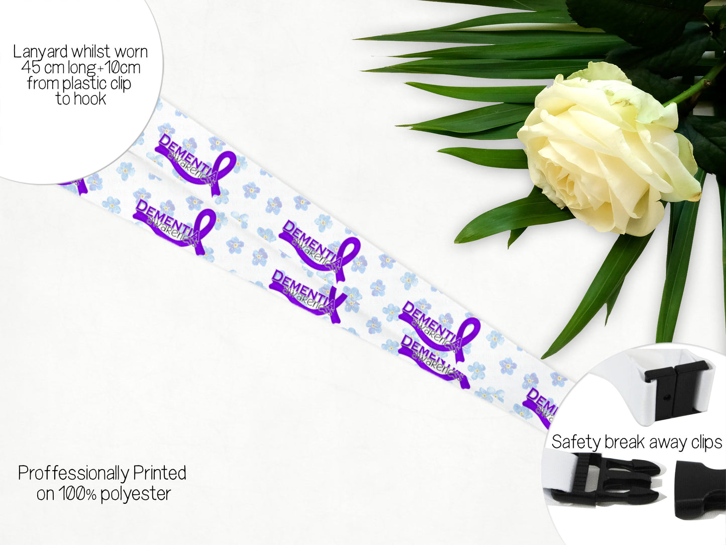 Awareness Lanyard for Dementia  - Ideal Gift for Mum, Dad, Grandma or Grandad!