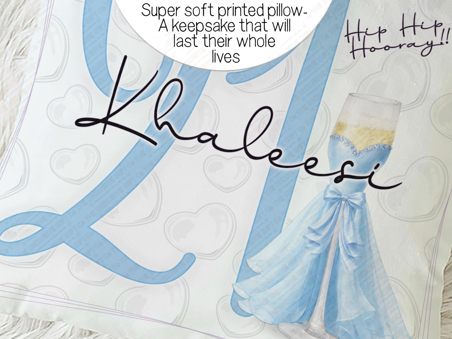 Personalised Cushion: 21st birthday present ideas for bestie / sister, custom name pillow Milestone Keepsake