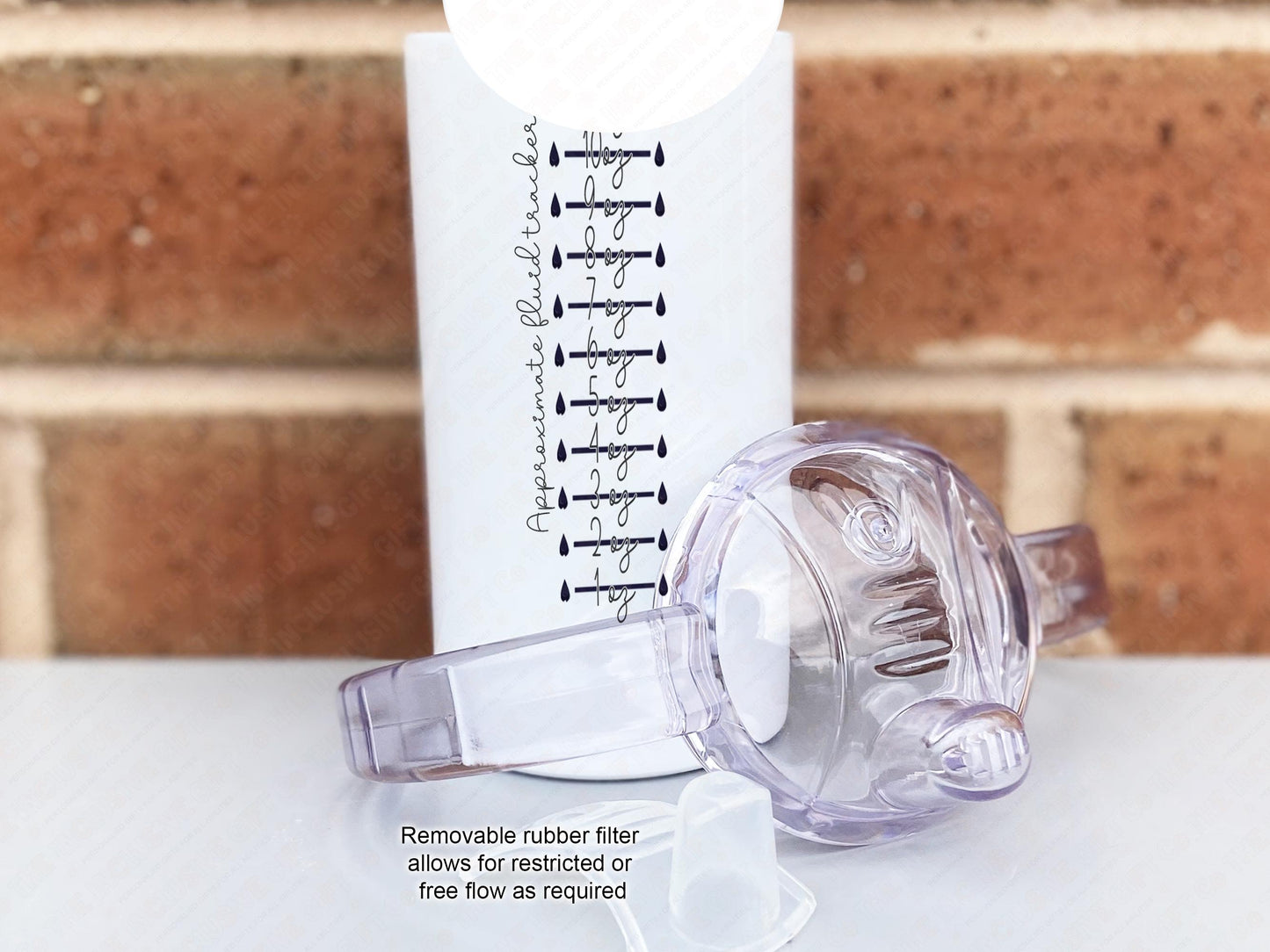 Removable rubber filter allows for restricted or free flow as required.