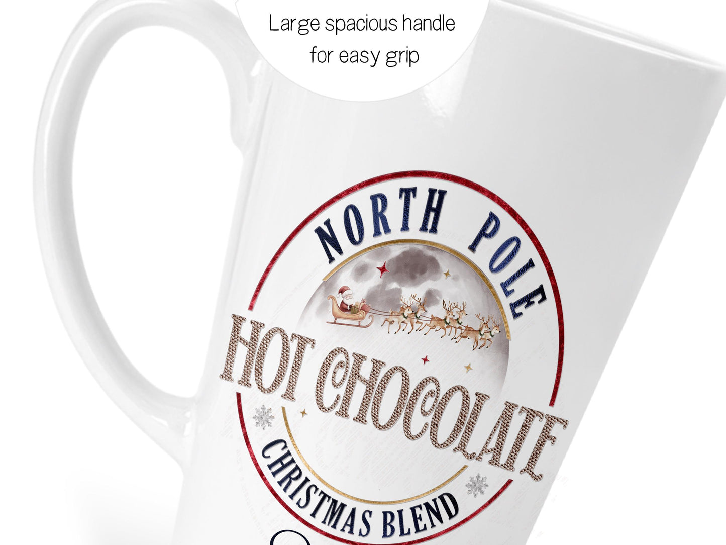 Large spacious handle allows for an easy grip
