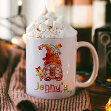 Load image into Gallery viewer, Personalised Gonk Mug: Hot Chocolate Cup for Christmas Eve Box, Custom Secret Santa Gifts

