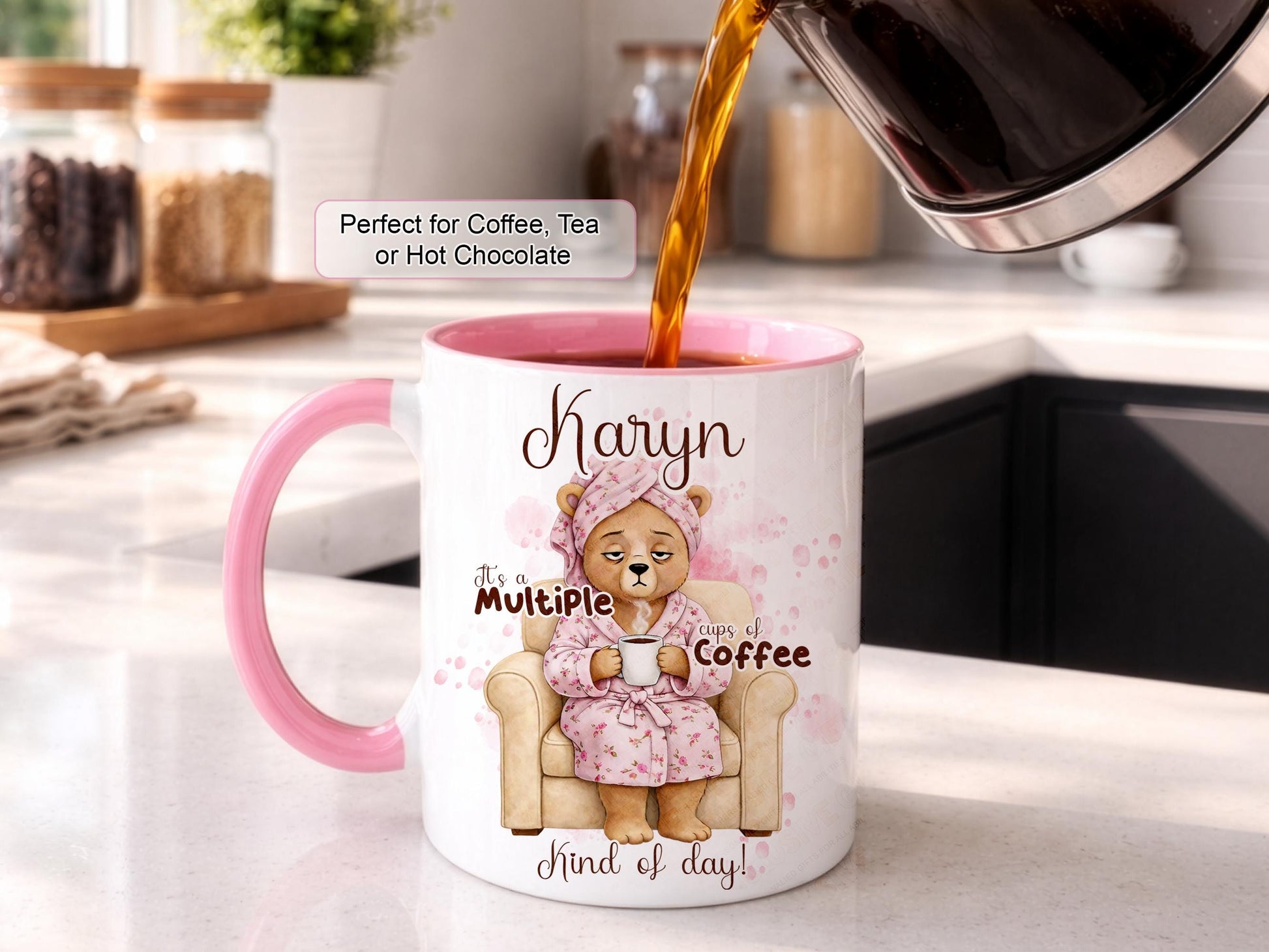 Personalised Coffee lover mug. Perfect for tea, coffee or hot chocolate