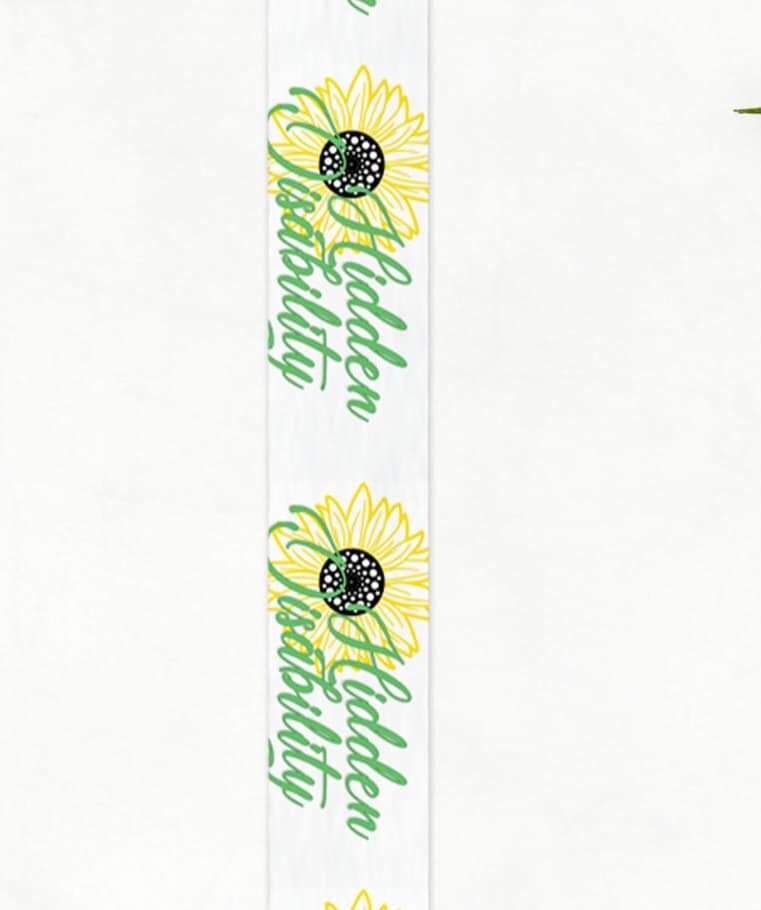 Sunflower Hidden Disability Lanyard: Breakaway Neck Strap for safety