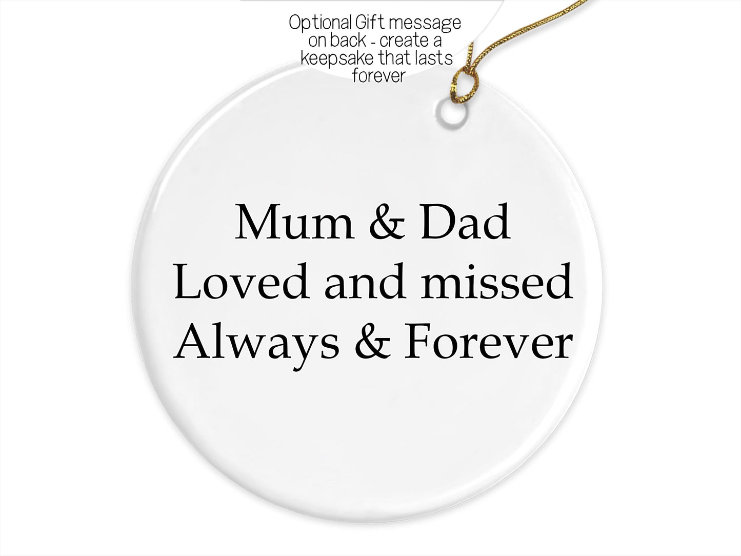 Optional Gift message on back - create a keepsake that lasts forever