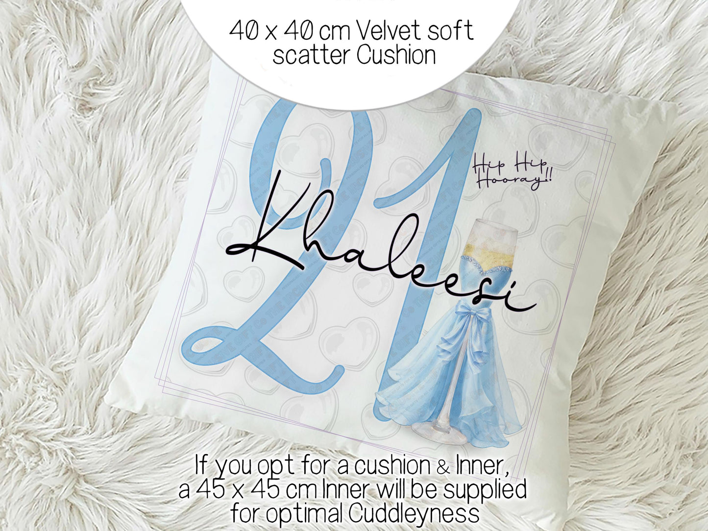 Personalised Cushion: 21st birthday present ideas for bestie / sister, custom name pillow Milestone Keepsake