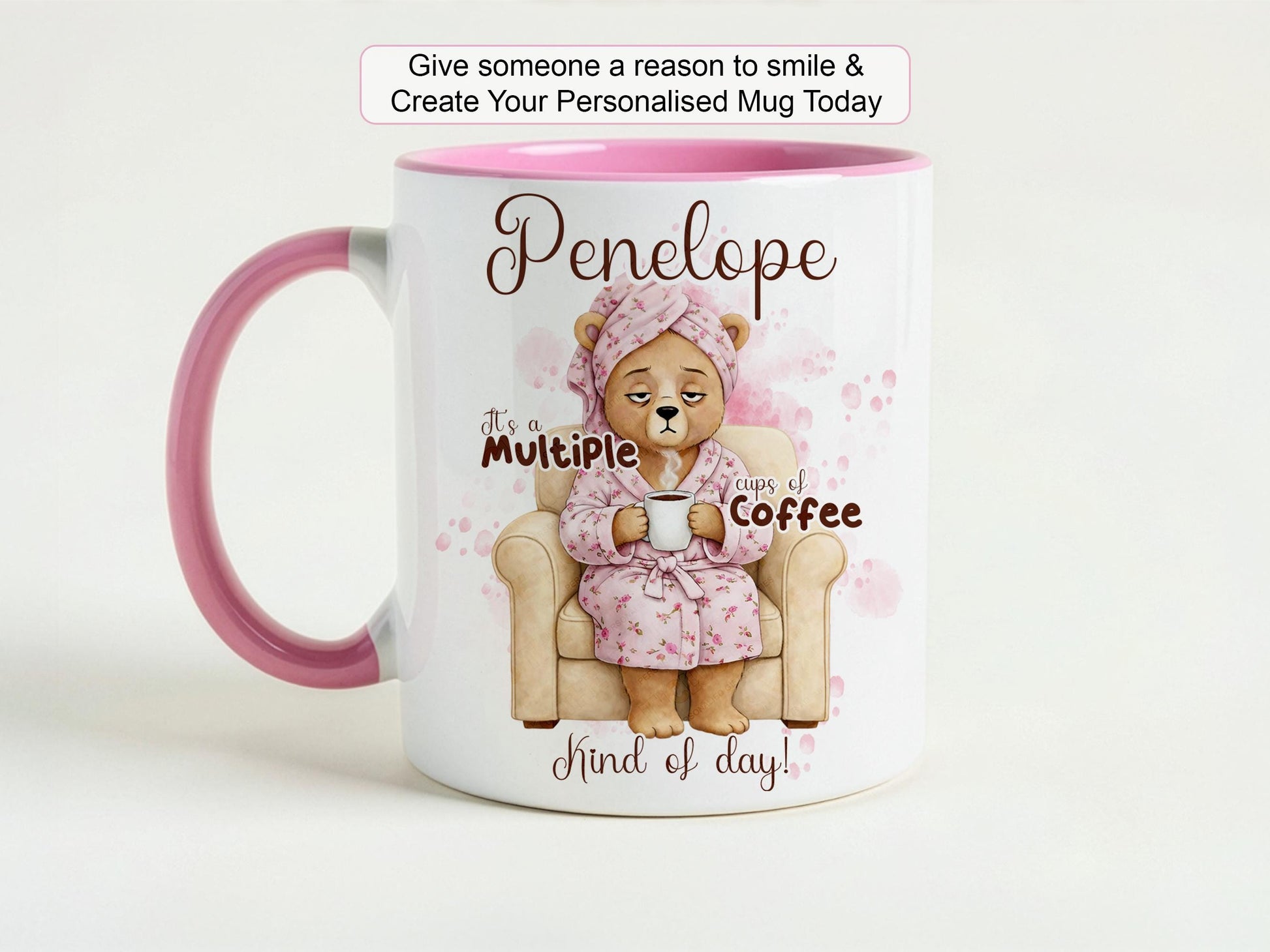 Give someone a reason to smile and create your Personalised Coffee lover Mug With Name today!