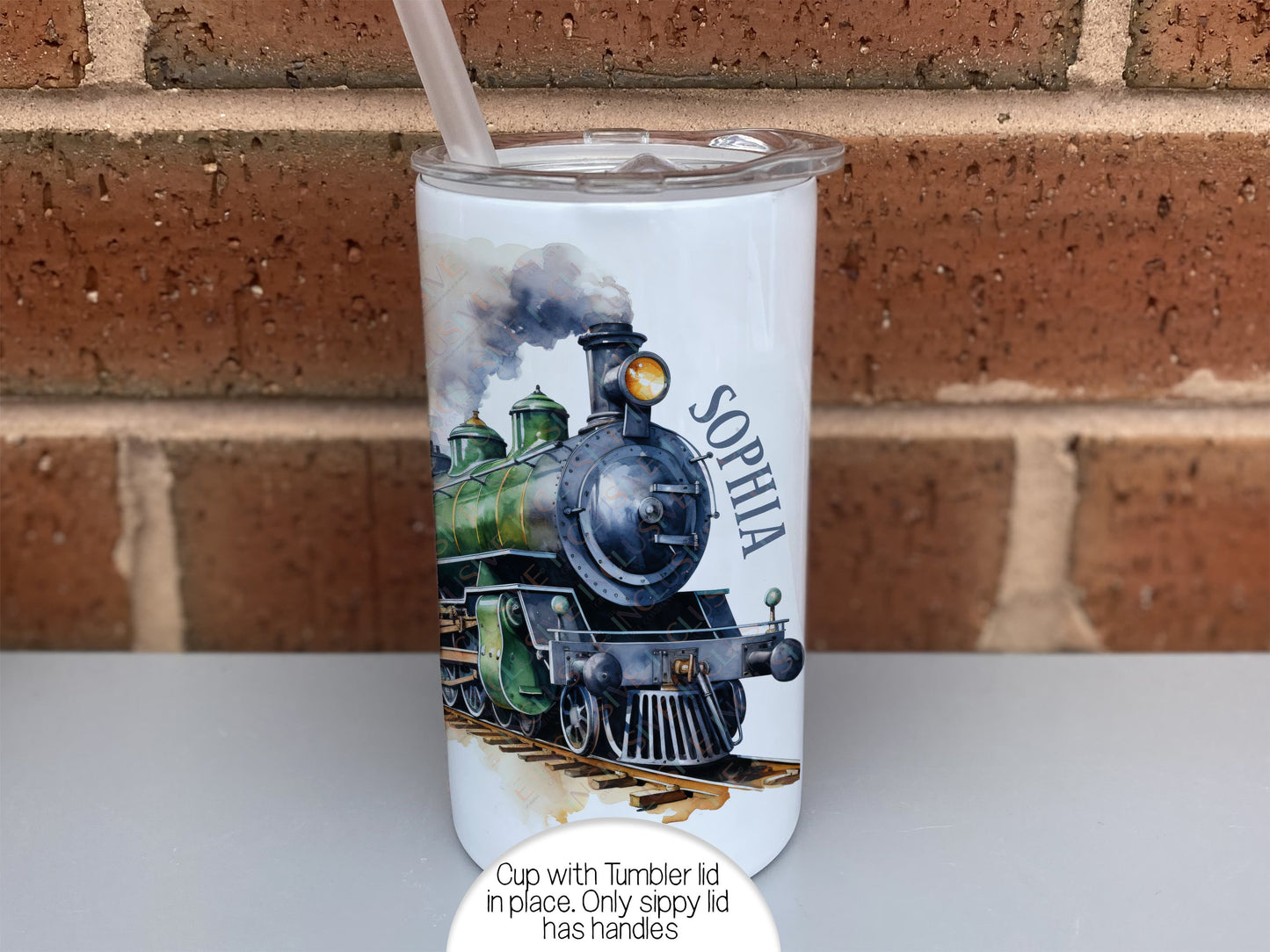 Adult Sippy Cup: Stainless steel Adaptive Mug for disabled, Dementia & Elderly, Steam Train Tumbler