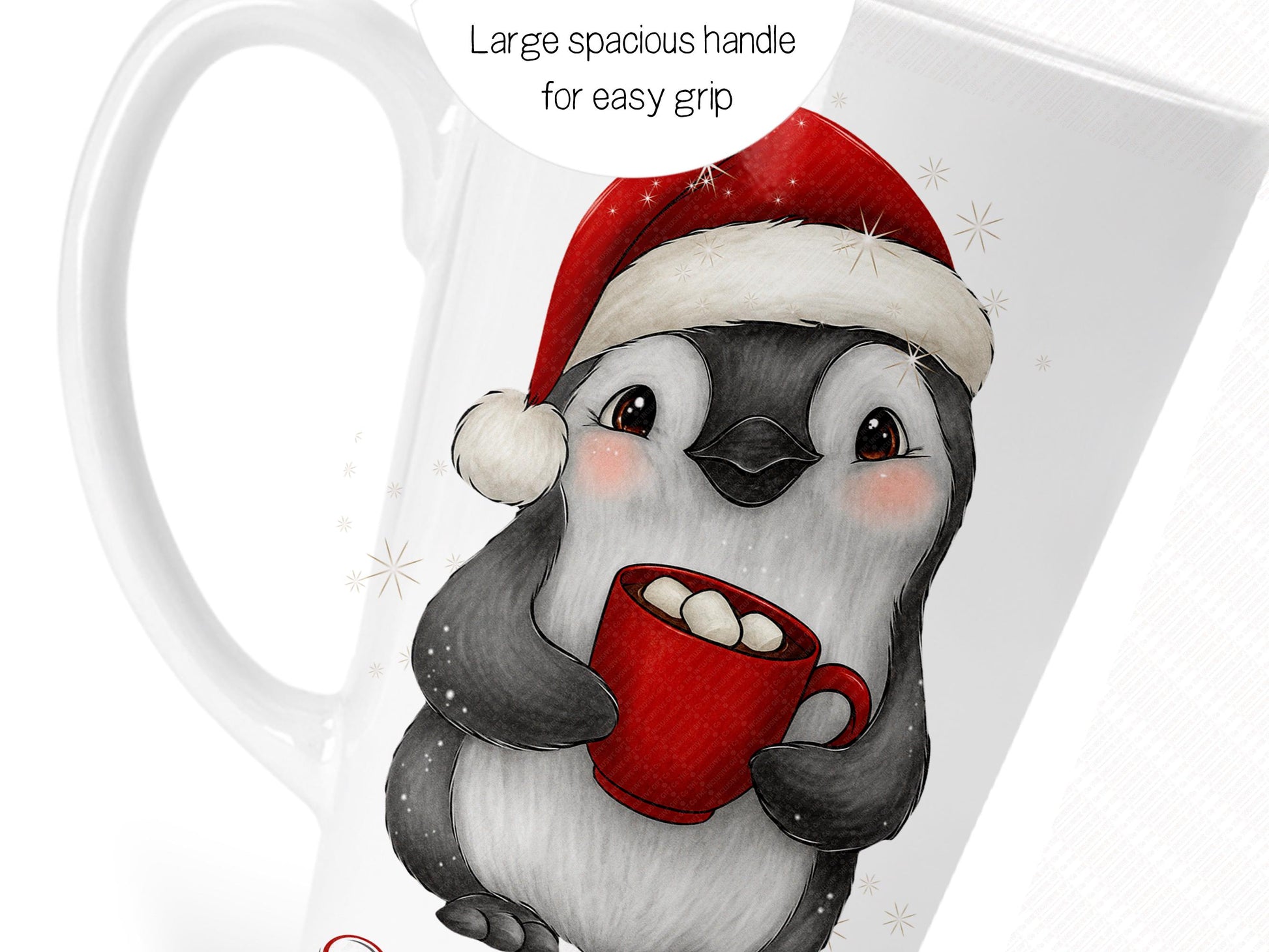 Large spacious handle allows for an easy grip