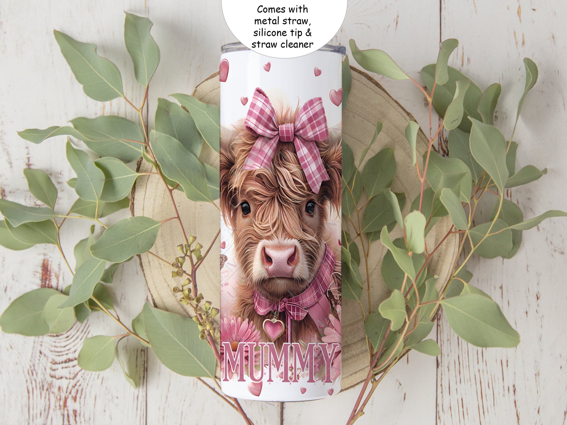 Also included with your tumbler is a metal straw, easy to use cleaning tool and silicone straw tip to protect your lips, teeth and the end of the straw