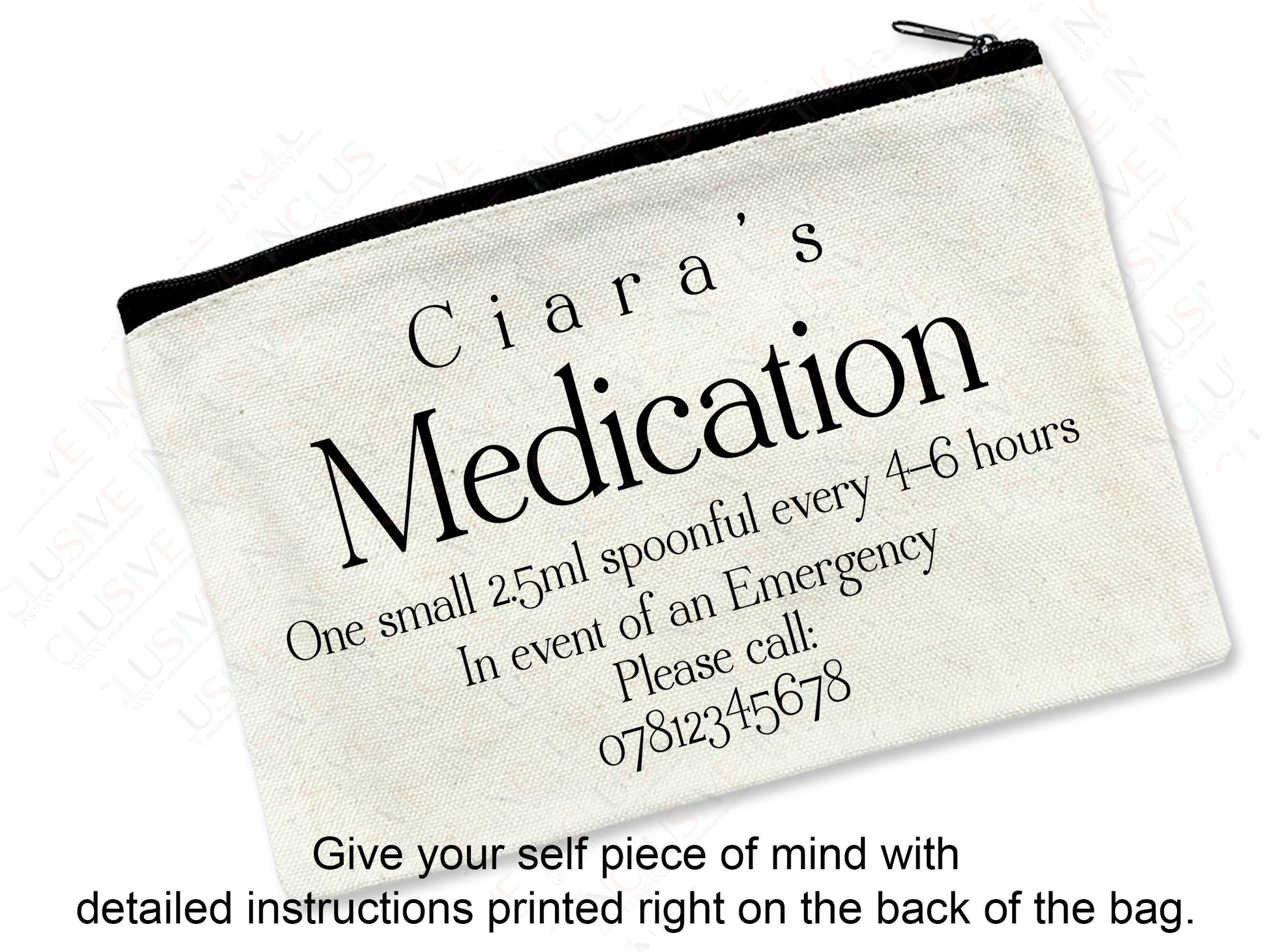 Give your self piece of mind with 
detailed instructions printed right on the back of the bag.