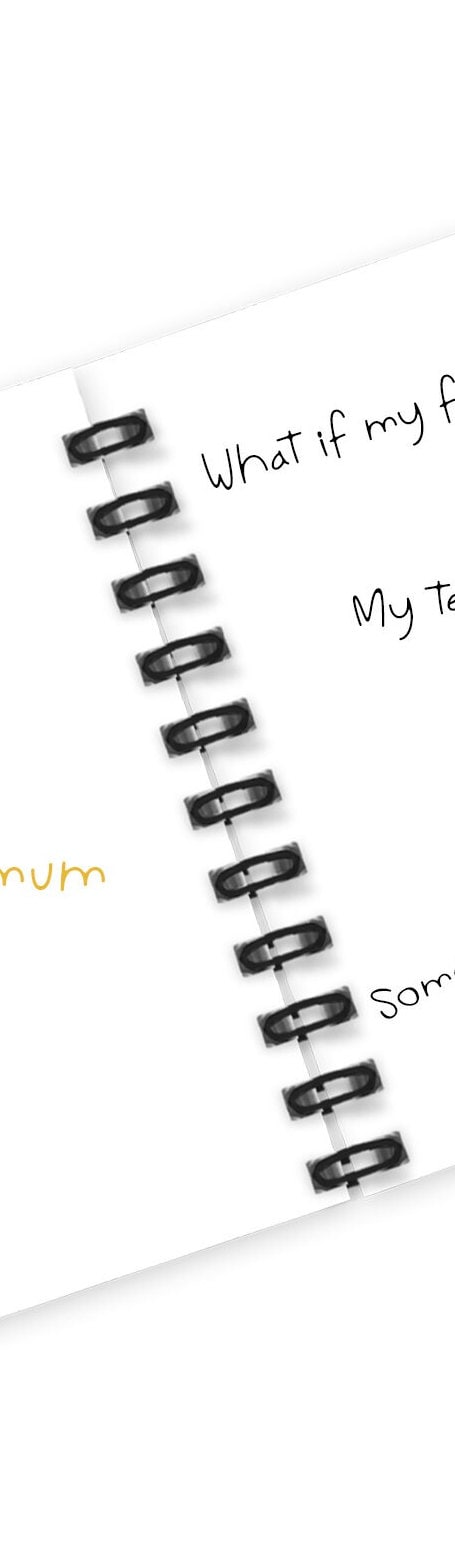 Personalised Worry Monster Notebook: Coping Skills for teens