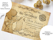 Load image into Gallery viewer, Choose between Signed by Santa Claus or Signed by Father Christmas
