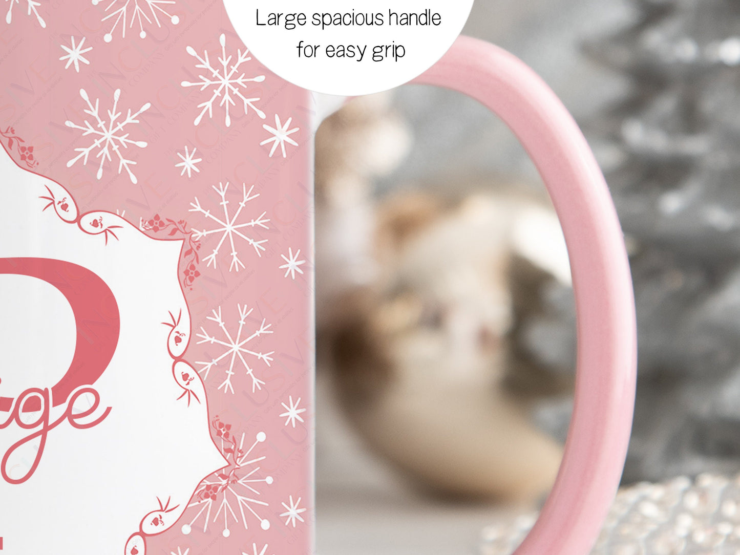 Large spacious Pink handle for easy grip