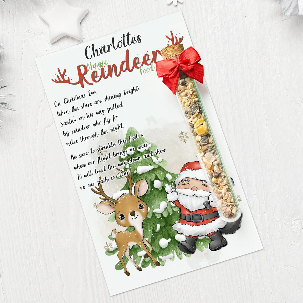 Reindeer food - Christmas eve box filler for kids, Xmas family tradition - Animal friendly reindeer dust, Personalised with any name