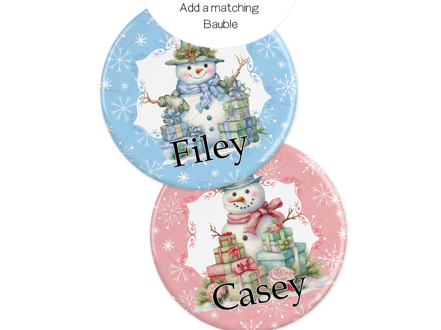 Add a matching bauble for a truly personal gift set