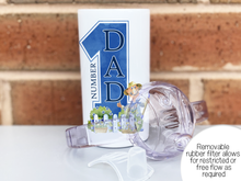 Load image into Gallery viewer, Removable rubber filter for spout allows for restricted or free flow as required
