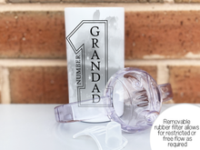 Load image into Gallery viewer, Removable rubber filter for spout allows for restricted or free flow as required
