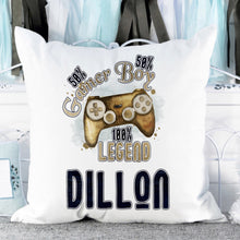 Load image into Gallery viewer, 100% legend gamer cushion with name ( 6 options)
