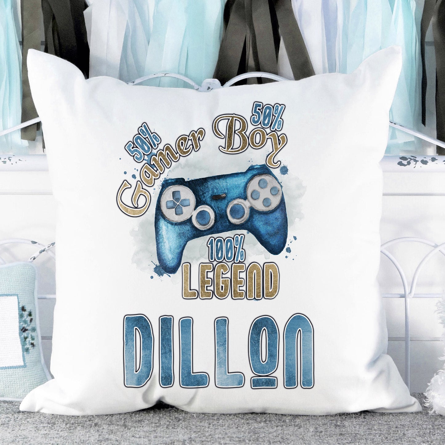 100% legend gamer cushion with name ( 6 options)