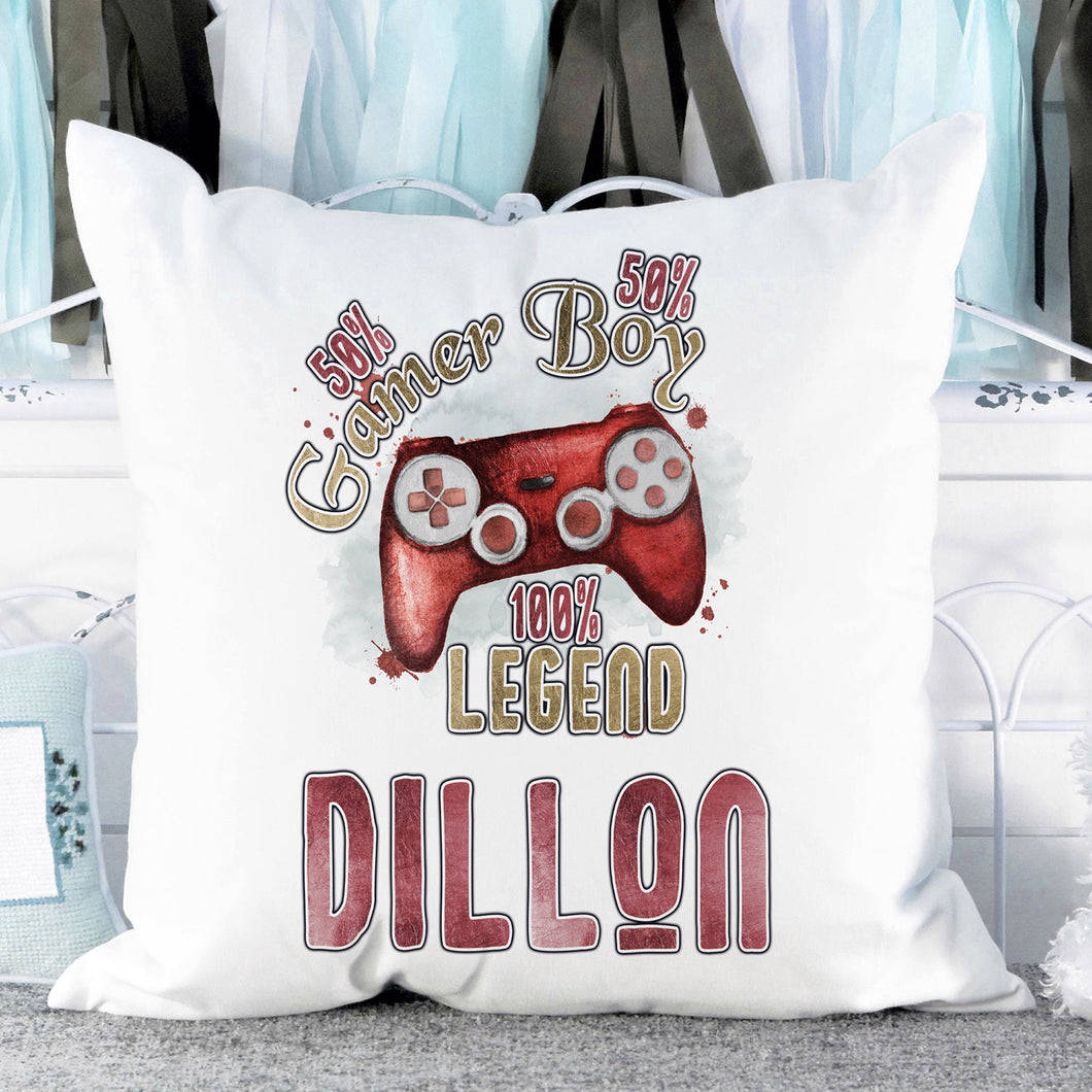 100% legend gamer cushion with name ( 6 options)