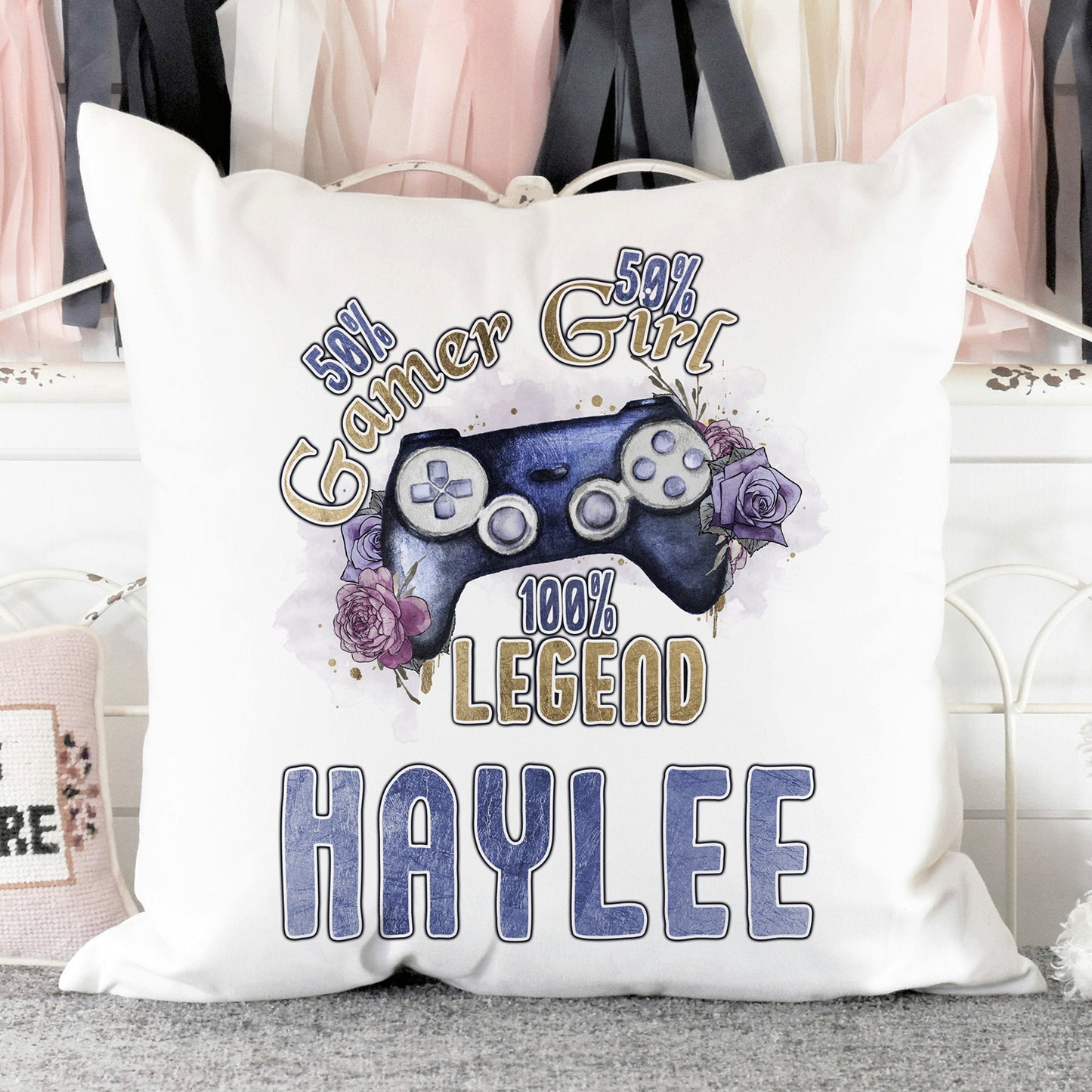 100% legend gamer cushion with name ( 6 options)