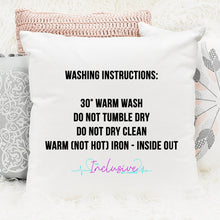 Load image into Gallery viewer, Flamingo in the flock cushion with name
