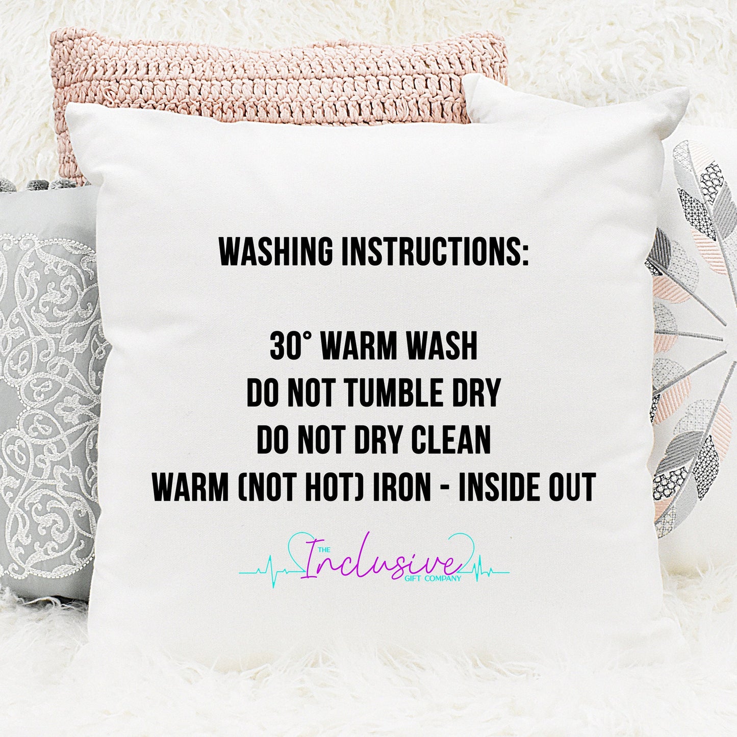 Worry character cushion with name