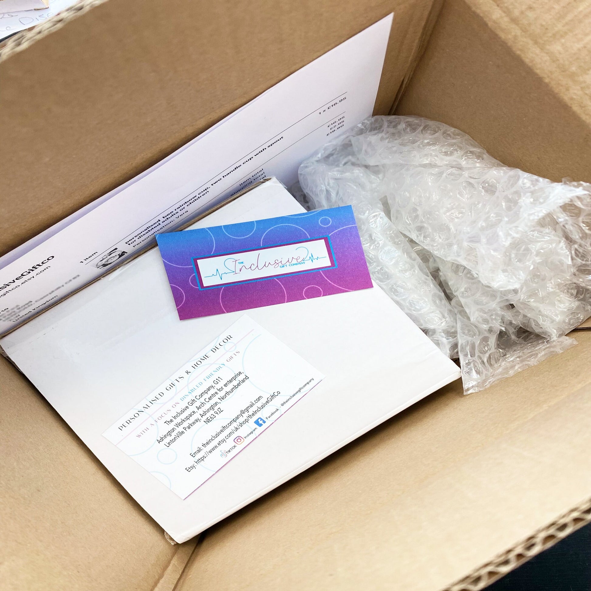 Packing imageSippy will come packed in its own box inside of a parcel box with printed invoice unless marked as a gift otherwise.