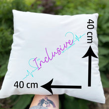 Load image into Gallery viewer, Flamingo in the flock cushion with name
