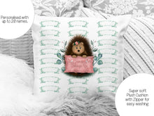 Load image into Gallery viewer, Hedgehog Belongs to Cushion with up to 20 names
