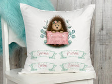 Load image into Gallery viewer, Hedgehog Belongs to Cushion with up to 20 names
