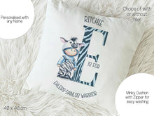 Load image into Gallery viewer, Ehlers Danlos Awareness cushion with name
