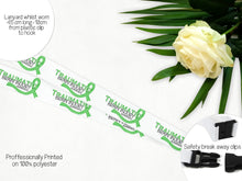 Load image into Gallery viewer, Traumatic brain injury awareness Lanyard with 3 breakaway safety points
