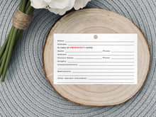 Load image into Gallery viewer, Traumatic brain injury ICE card
