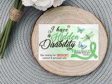 Load image into Gallery viewer, Traumatic brain injury ICE card
